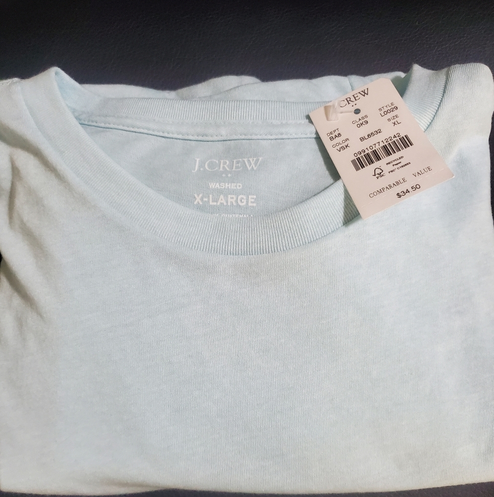 J.Crew Cotton-blend washed jersey  Tee Men's  X-Large  NWT!